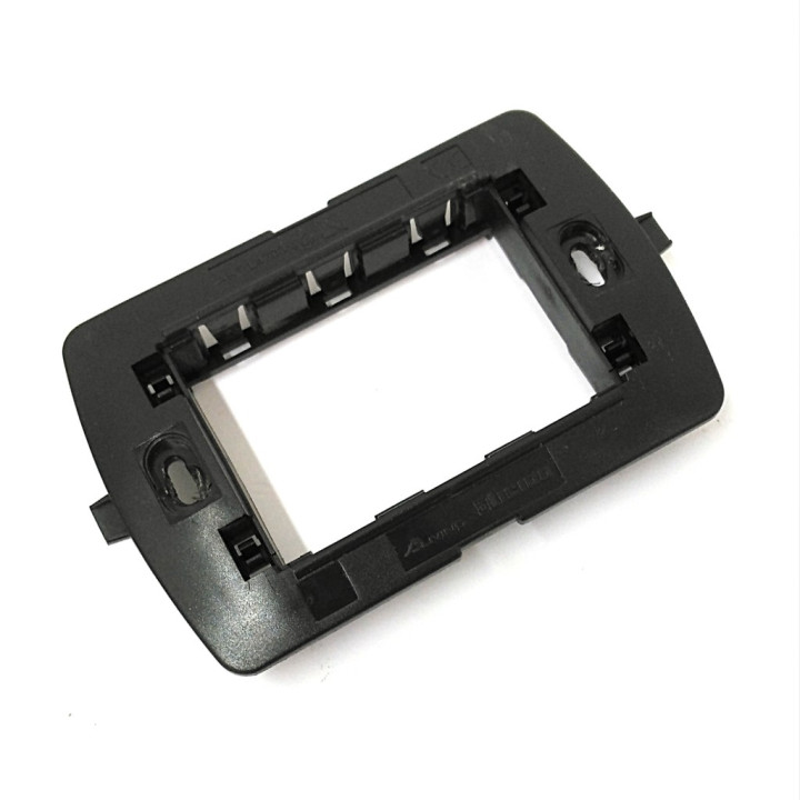 BTICINO L4703 - 3 x Supporto Originale a 3 Moduli Per Presa e Interruttore - Misure 10,5x7 - Grigio