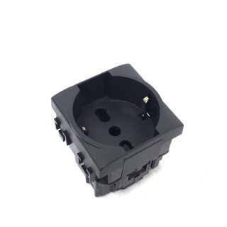 BTICINO L4140/16  - Presa Bipasso UNEL Europa Schuko - 2 Poli + Terra 16A 250V - Antracite