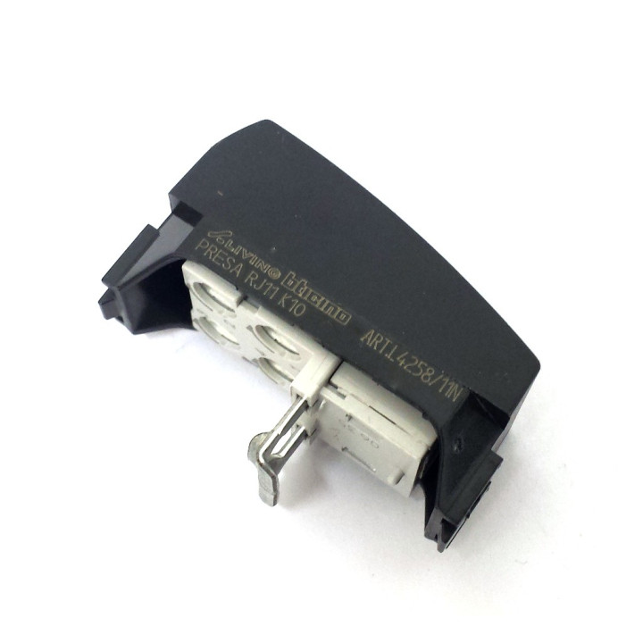 BTICINO L4258/11N - Presa Telefonica Serie Living - Mod. RJ11 K10 - Grigia