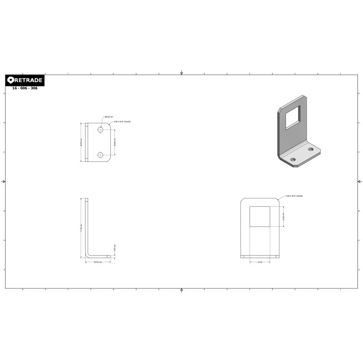 CNC 3D - Staffa per Quadro Elettrico