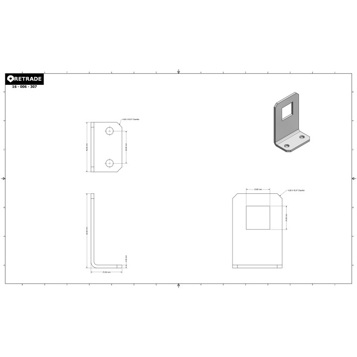 CNC 3D - Staffa per Quadro Elettrico