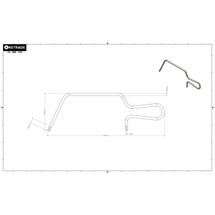 CNC 3D - Sostegno per Cavo Bordo Macchina