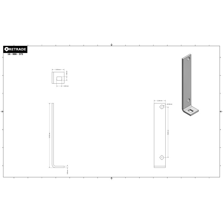 CNC 3D - Staffa di Supporto a L