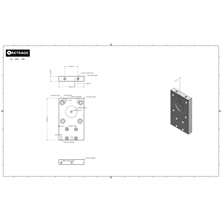 Flangia di Supporto per Motore in Alluminio - OEM