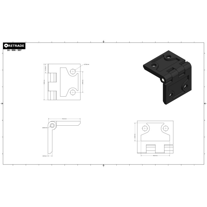 CNC 3D - Cerniere per Porte in Metallo