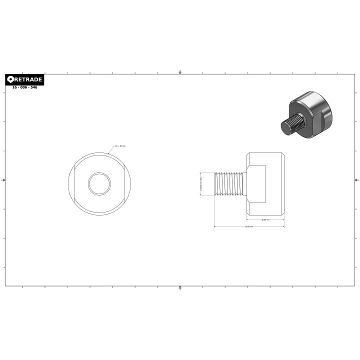 CNC 3D - Pomelo Filettato M