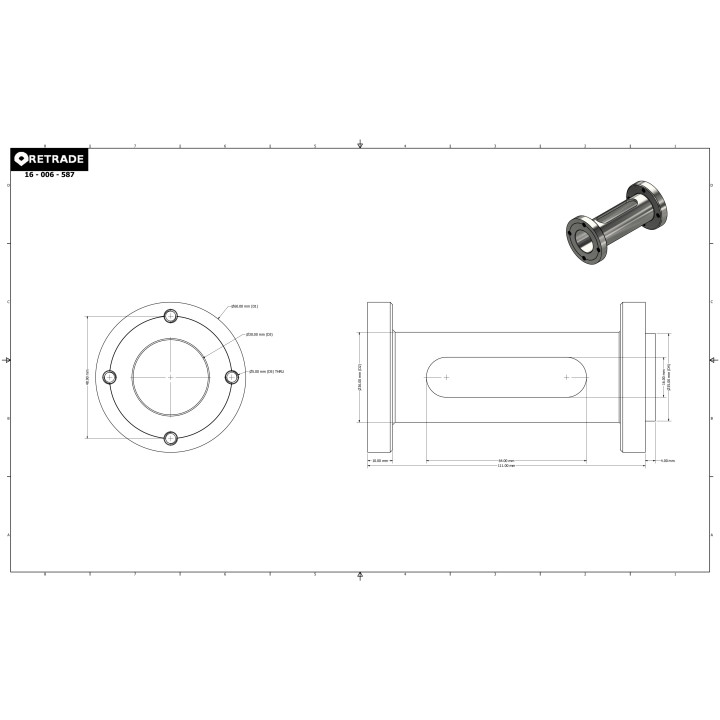 CNC 3D - Distanziale per Flangia Motore