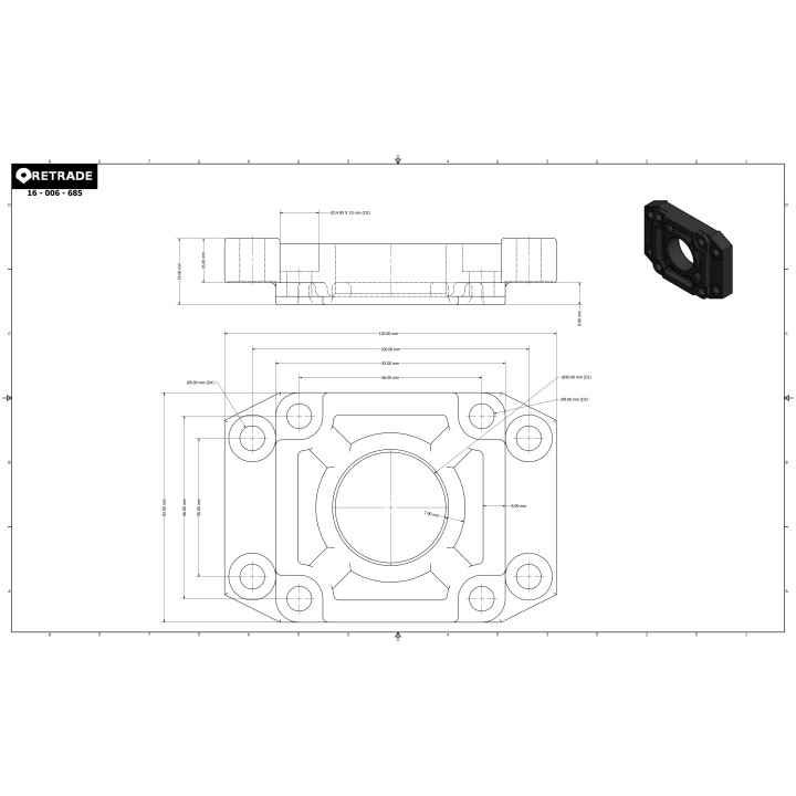 CNC 3D - Flangia per Motore