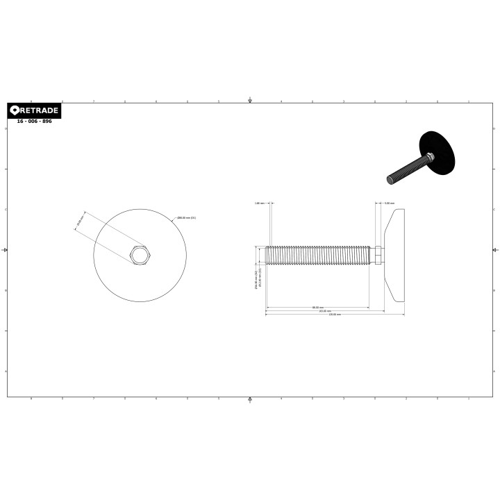 CNC 3D - Piedino/Gamba Girevole del Macchina Regolabile