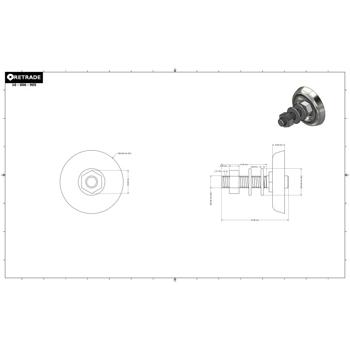 CNC 3D - Piedino del Macchina Regolabile