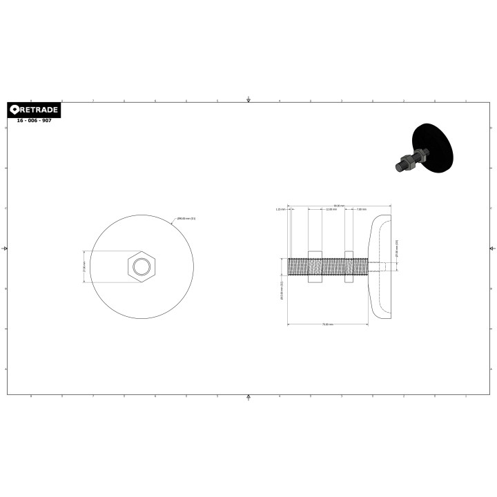 CNC 3D - Piedino del Macchina Regolabile