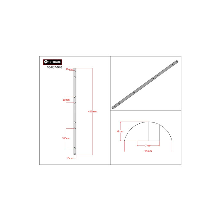 CNC 3D - Barra Forata in Acciaio