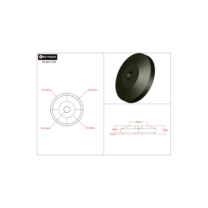 CNC 3D - Basamento per Gamba