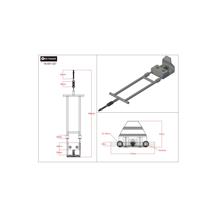 CNC 3D - Supporto Regolabile Amortizato