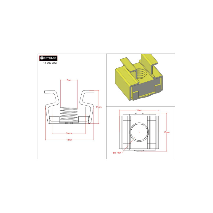 CNC 3D - Staffa per Quadri ELT