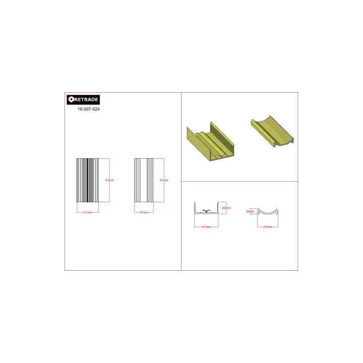 CNC 3D -  Profili di Copertura per Sbarre Collettrici