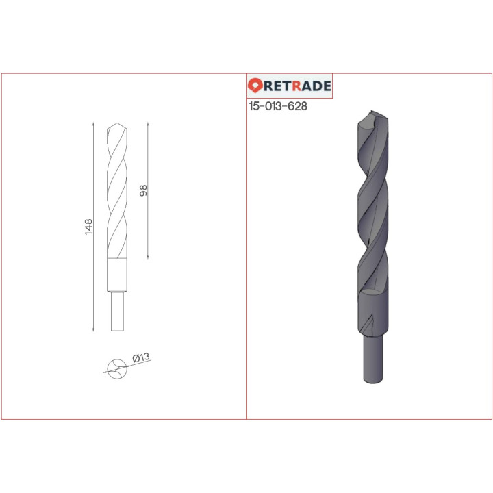Punta Trapano HSS 13mm