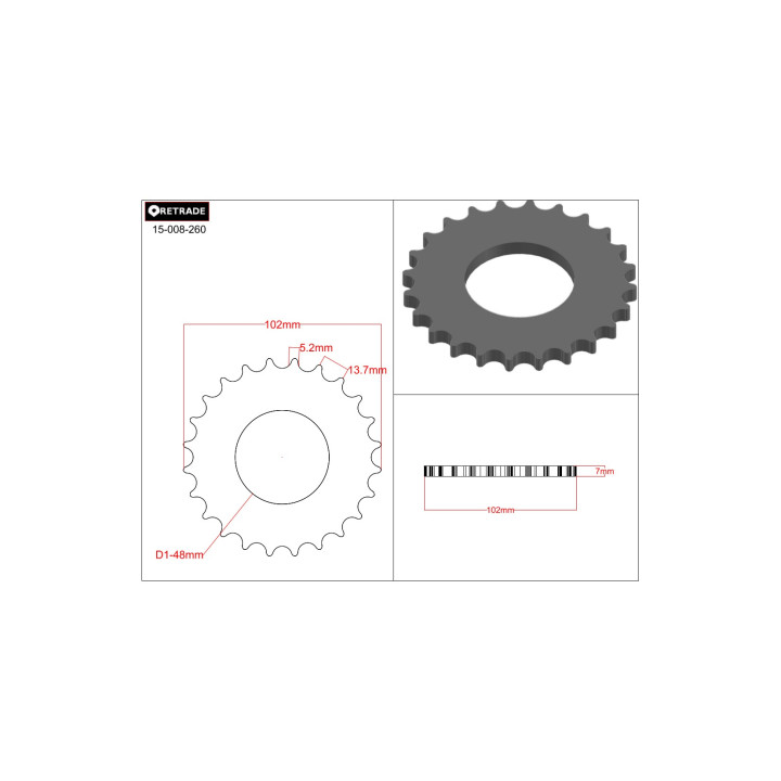 CNC 3D - Staffa di Supporto a L