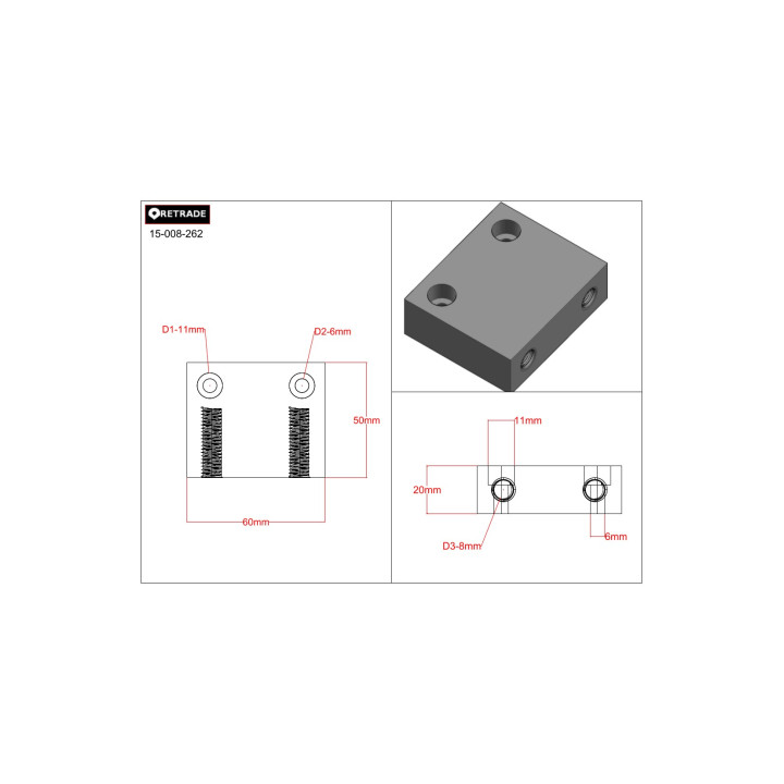 CNC 3D - Supporto in Alluminio