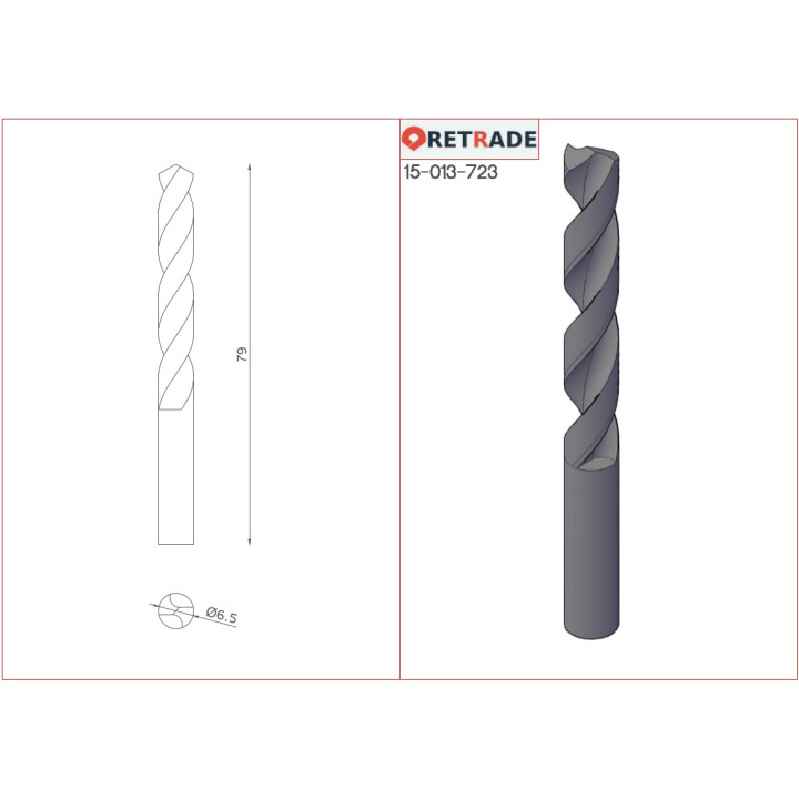 Punte Professionale per Metallo ∅ 6.5mm