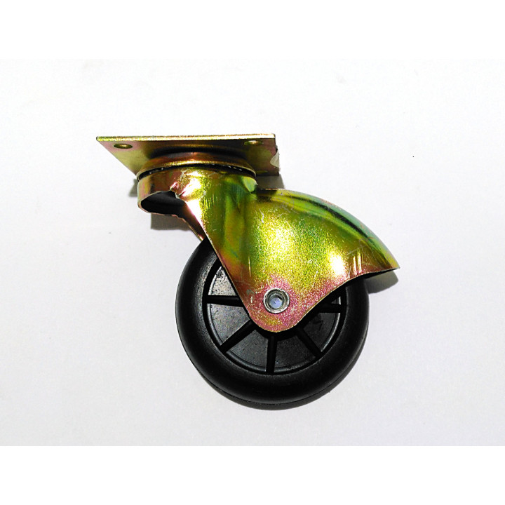 Ruota Rotella Carrello 45x12mm - Piastra 37x37mm