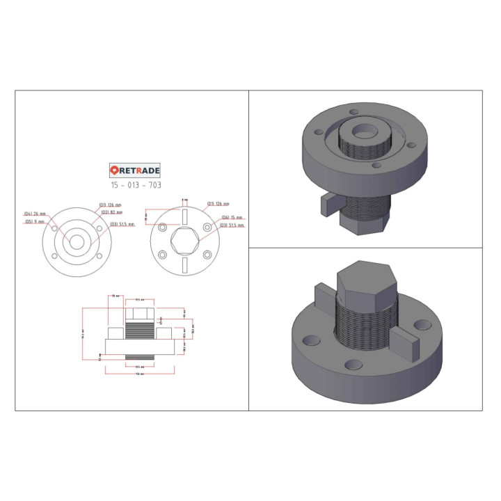 CNC 3D - Mandrini per Tornio