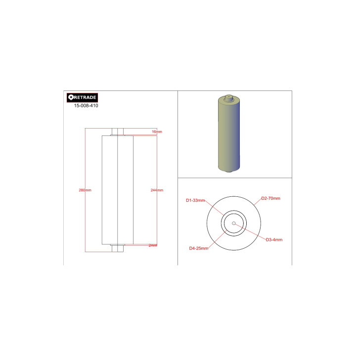 CNC 3D - Rullo di Ricambi - SIOM