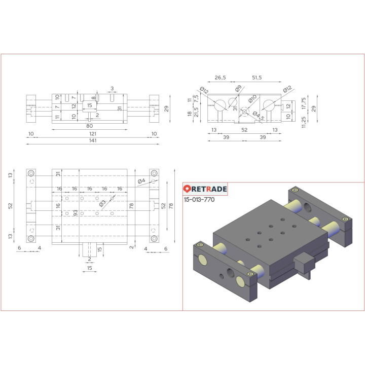 MONTECH - Posizionatore Pneumatico a Slitta