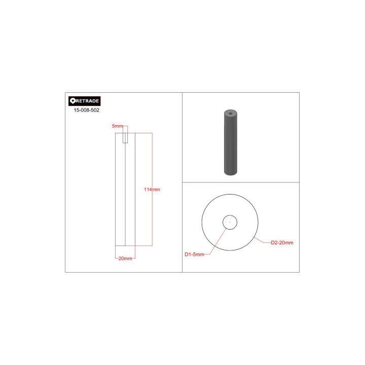 CNC 3D - Albero in Acciaio