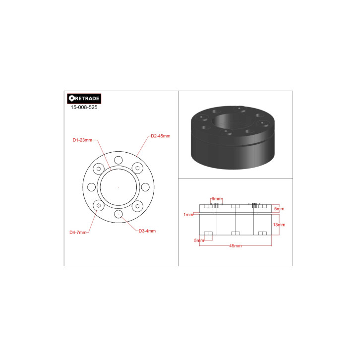 CNC 3D - Flangia per Albero