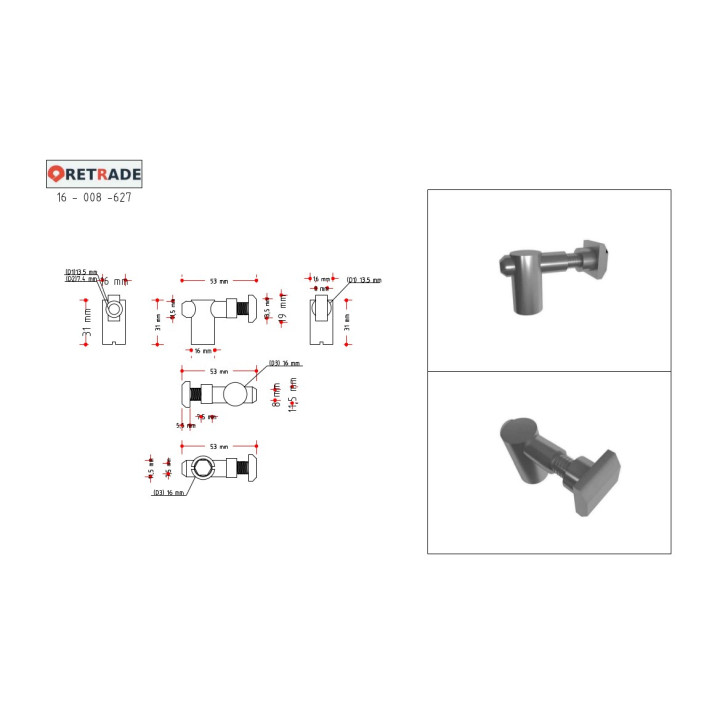 CNC 3D - 5x Giunti per Profilo in Alluminio