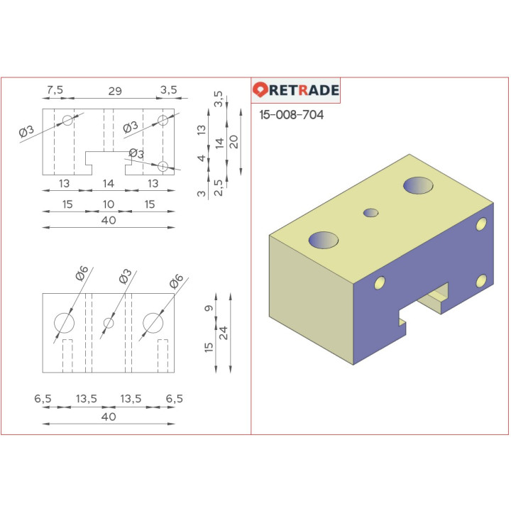 CNC 3D - Supporto in Alluminio