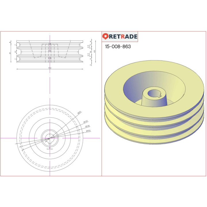 CNC 3D - Doppia Puleggia
