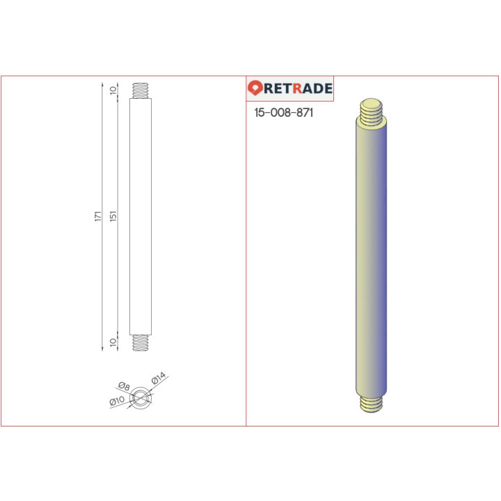 CNC 3D - Albero in Acciaio