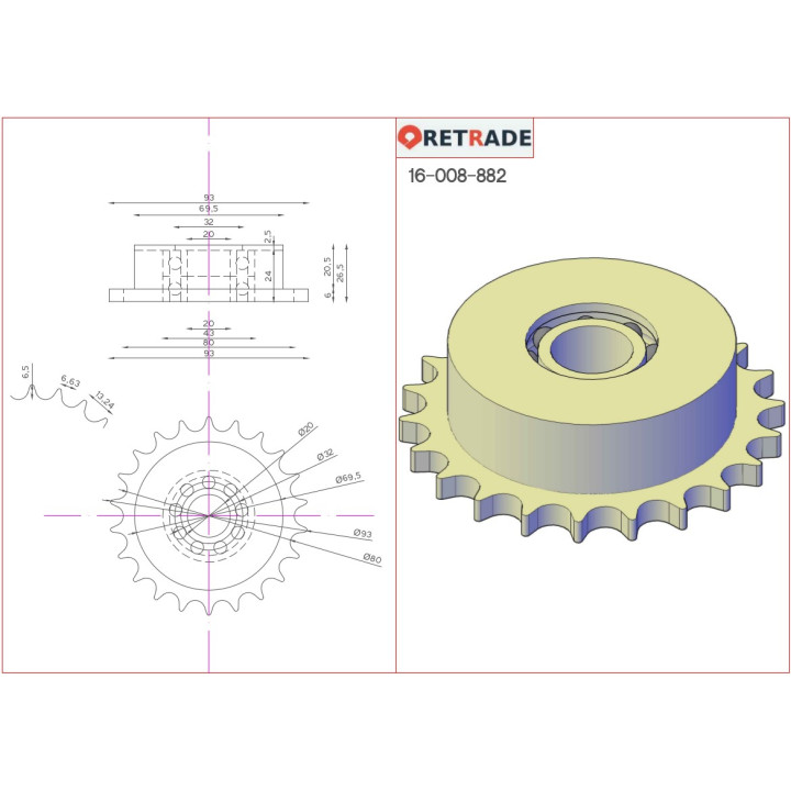 CNC 3D - Staffa di Supporto a L
