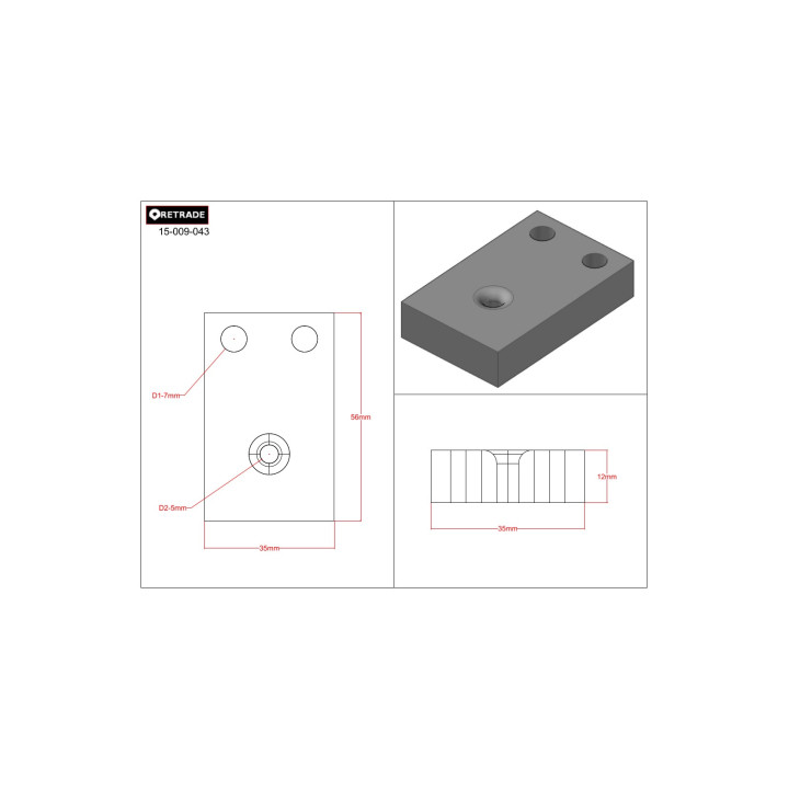 CNC 3D - Blocco di Supporto