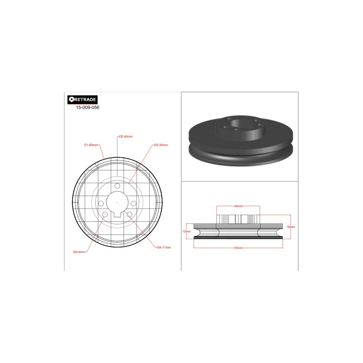 CNC 3D - Puleggia per Cinghie