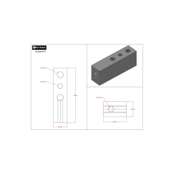 CNC 3D - Blocco di Supporto