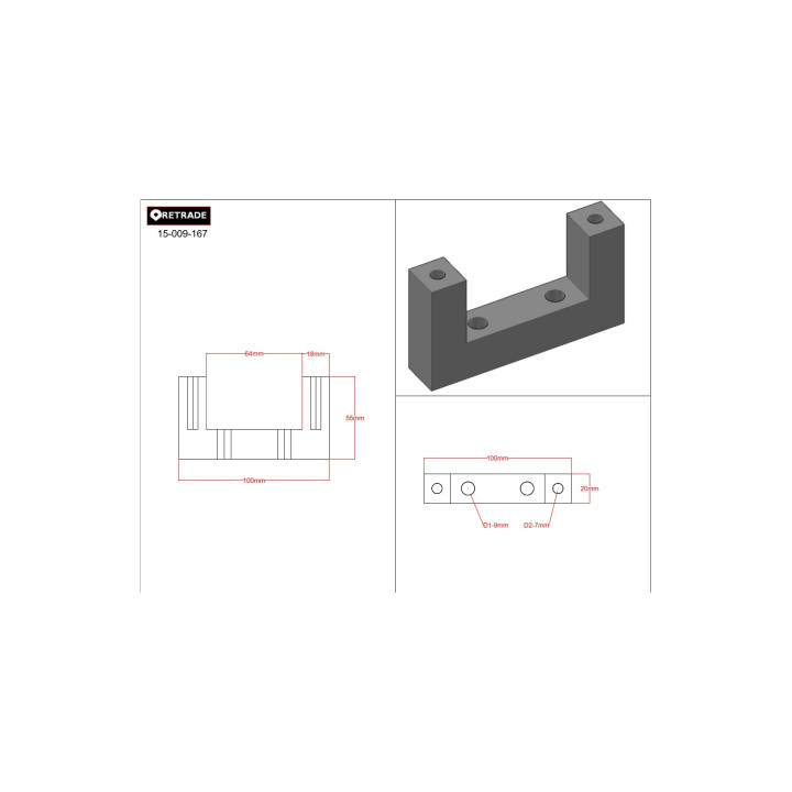 CNC 3D - Blocco di Supporto