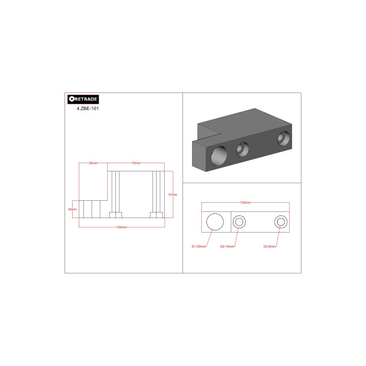 CNC 3D - Blocco di Supporto
