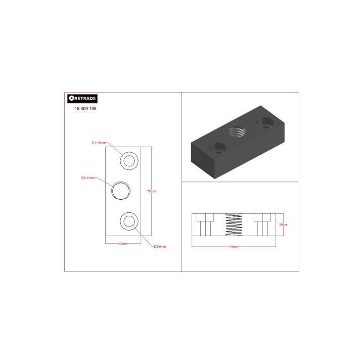 CNC 3D - Blocco di Supporto
