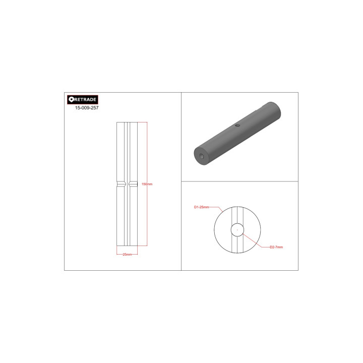 CNC 3D - Albero in Alluminio