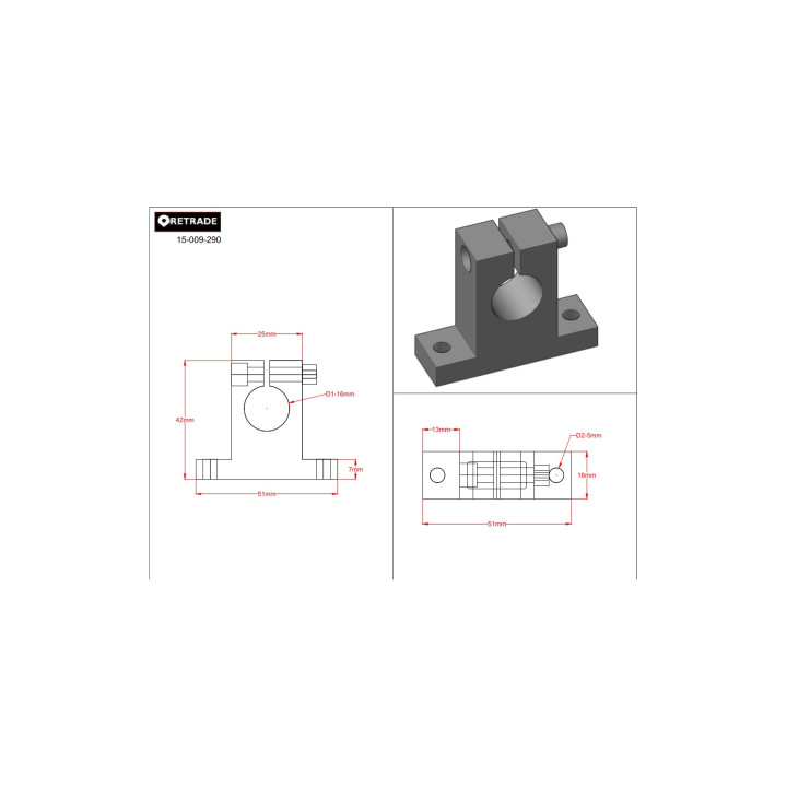 CNC 3D - Blocco di Supporto