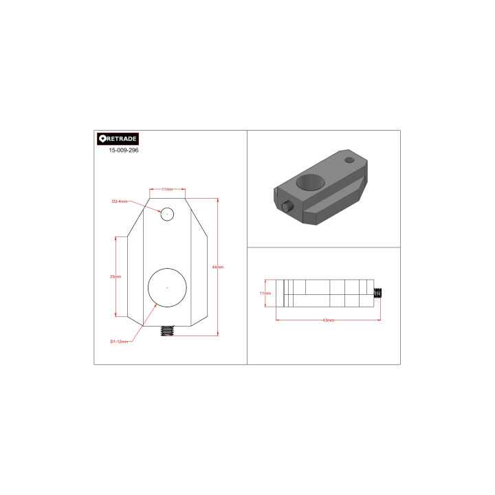 CNC 3D - Supporto in Alluminio