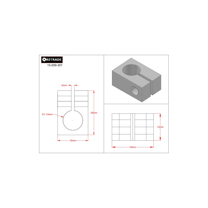 CNC 3D - Blocco di Supporto