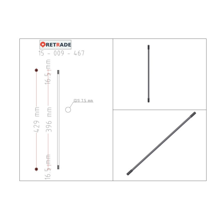 CNC 3D - Albero Filettato Maschio