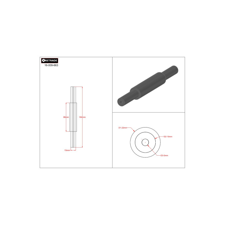 CNC 3D - Albero per Riduttore