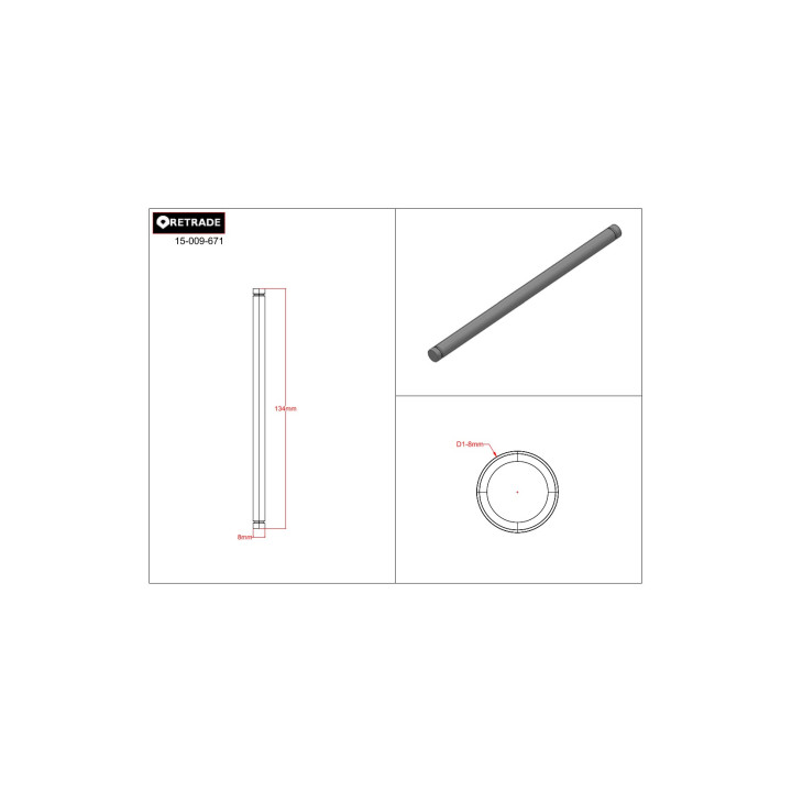 CNC 3D - Albero in Acciaio