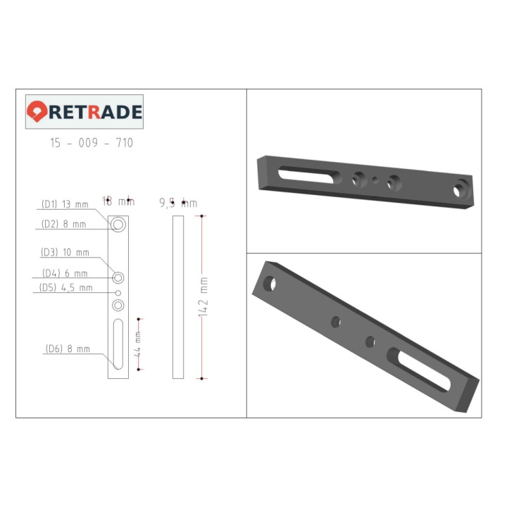 CNC 3D - Staffa di Supporto