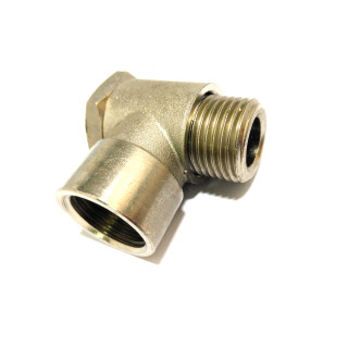 2x Raccordi Pneumatici a L Filettato M/F 1/2"